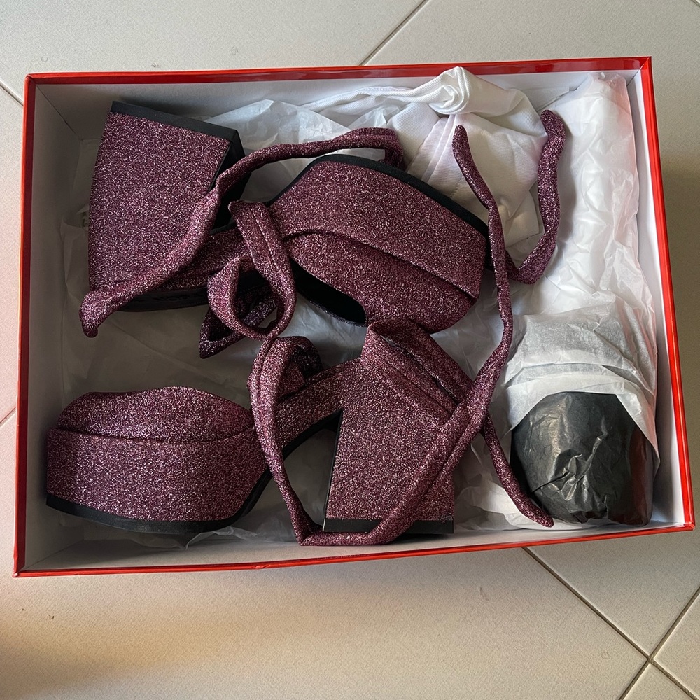Nodaleto Bulla Sofia Sparkle Platforms - sz 40/10 (TTS) worn once